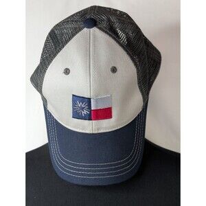 Vintage-Style Trucker Hat – White Front, Navy Brim, Flag Patch4. Men’s Mesh...
